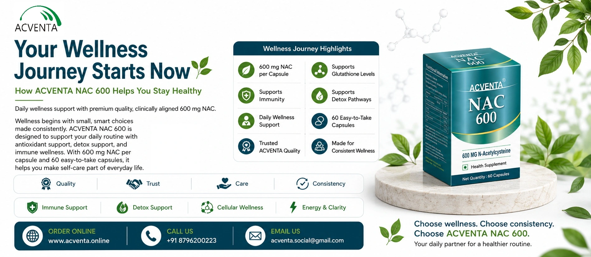 ACVENTA NAC 600: Start Your Wellness Journey